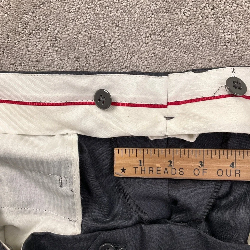SACARI CLASSIC Suit Mens 56S 48W 26L Charcoal Gray Super 150 Wool Classic Career